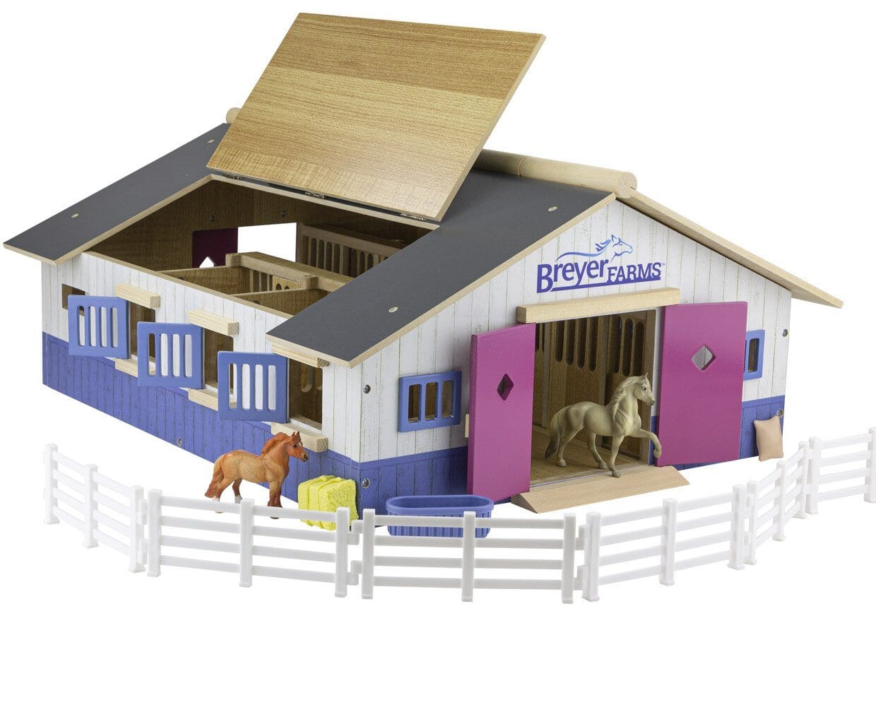 Breyer Farms™ Deluxe Wood Stable Playset | Retired