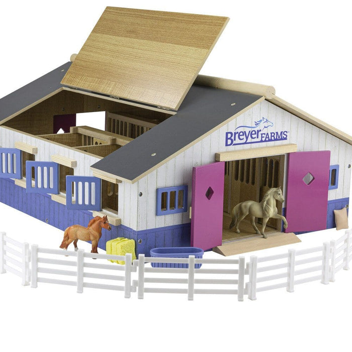 Breyer Farms™ Deluxe Wood Stable Playset | Retired