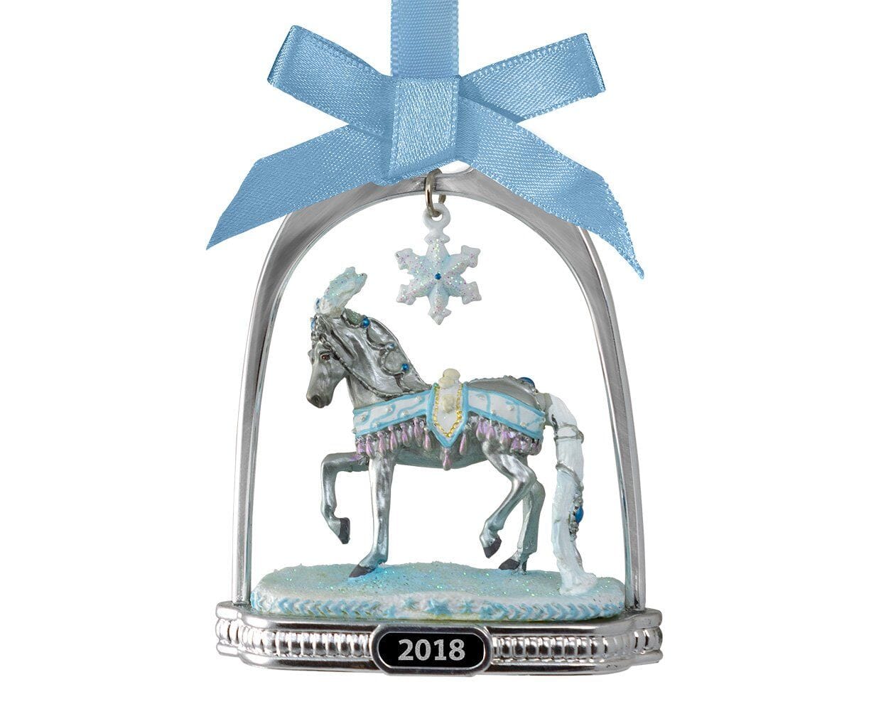 Celestine Holiday Horse Stirrup Ornament | Retired