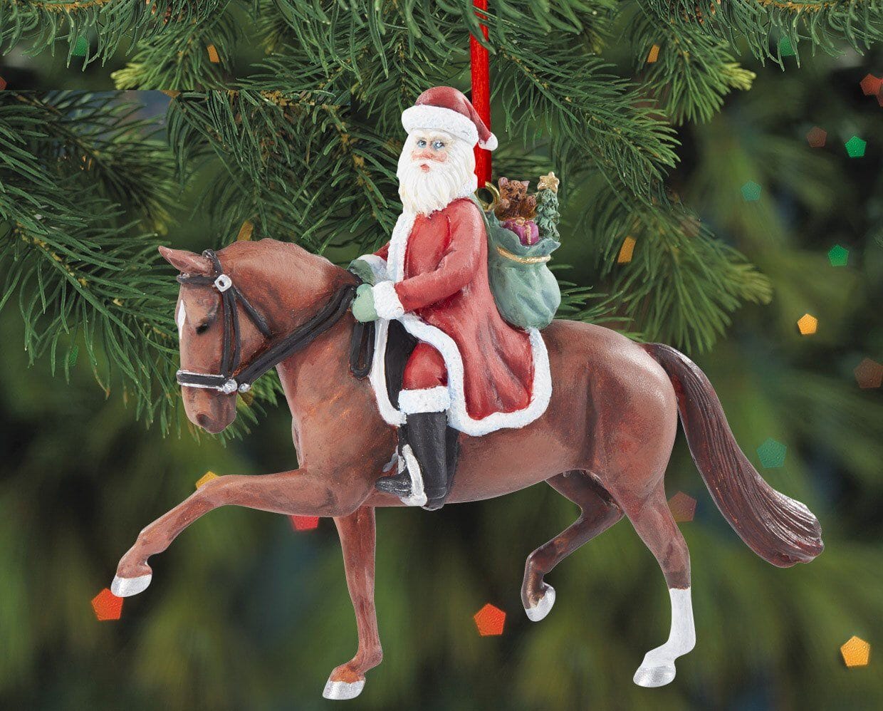 Dressage Santa Ornament | Retired