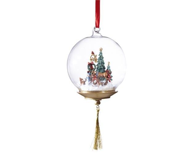 First Holiday Glass Globe Ornament | Retired