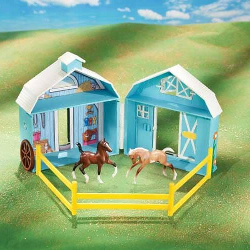 Frolicking Foals Pocket Barn | Retired