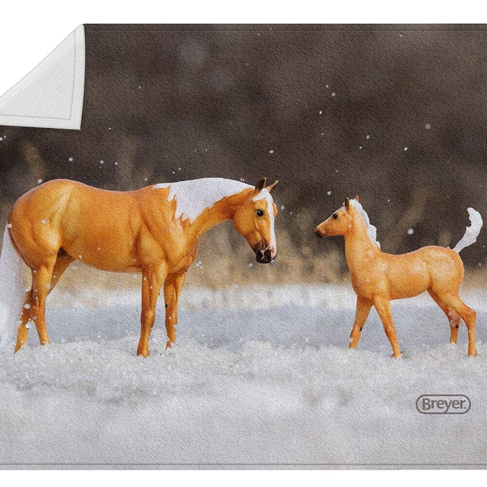 Palomino Mare & Foal Throw Blanket | Retired