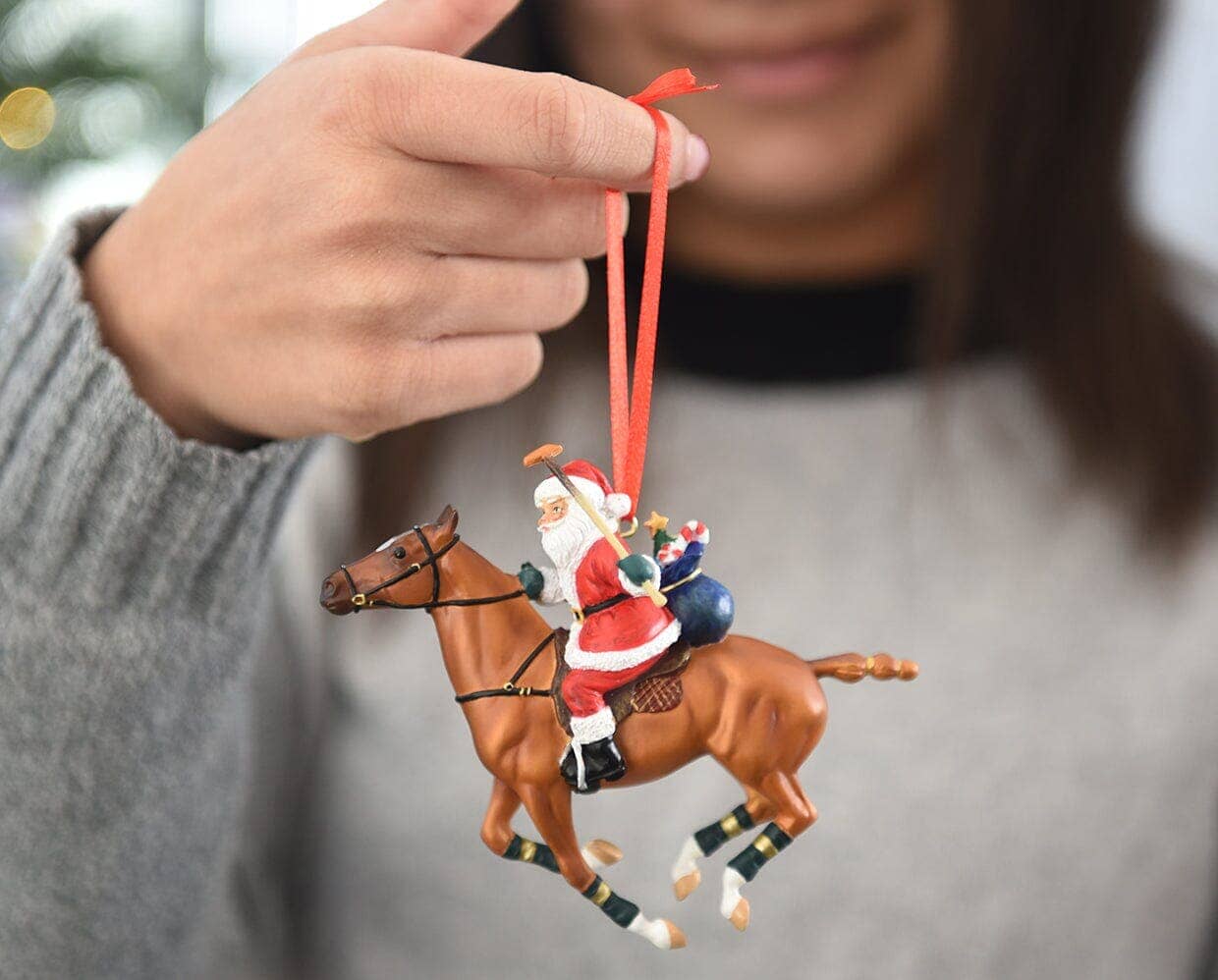 Polo Playing Santa | Santa Ornament | Retired