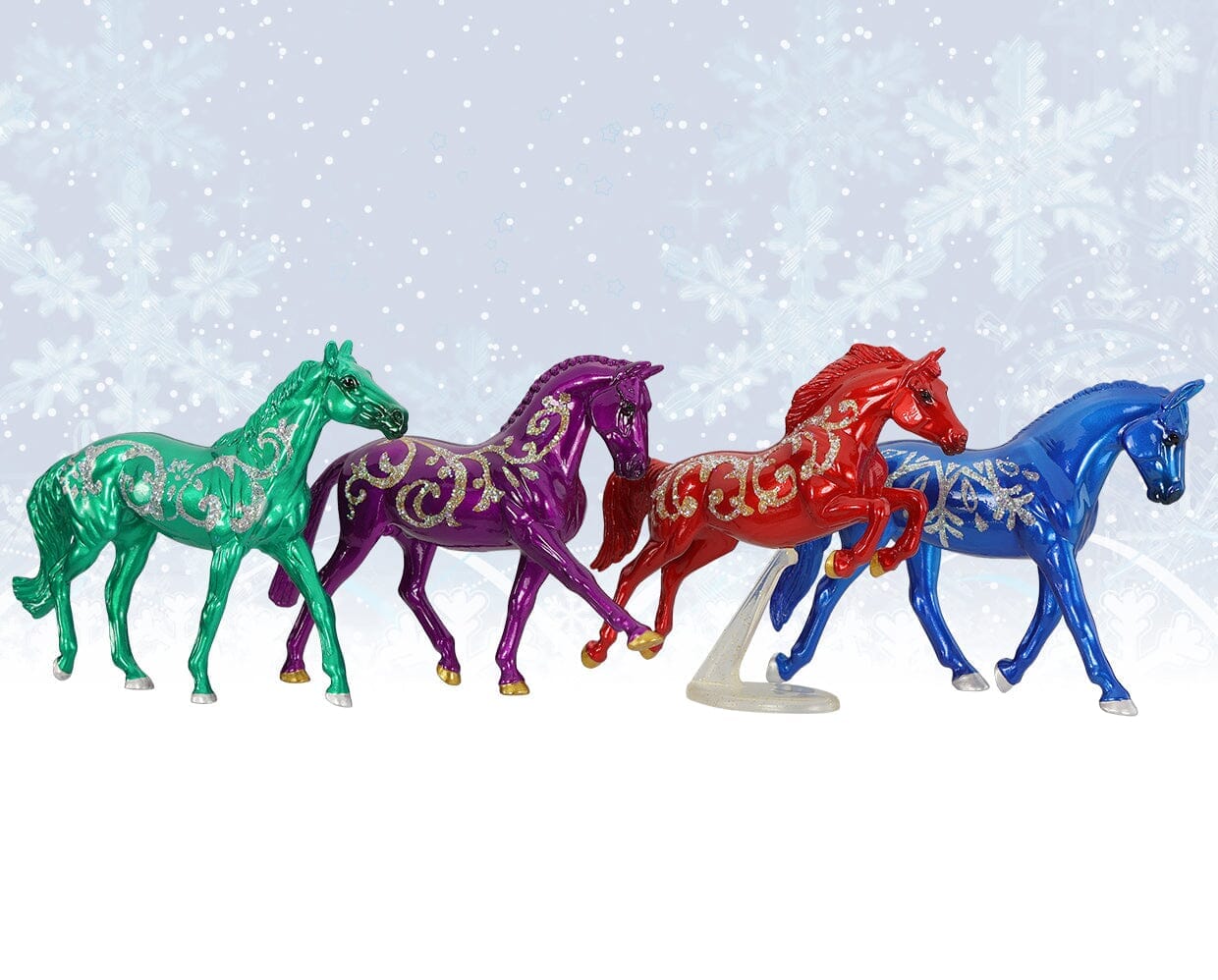 Swirls 'n Snowflakes | Stablemates® Limited Edition Holiday Blind Bags | Retired