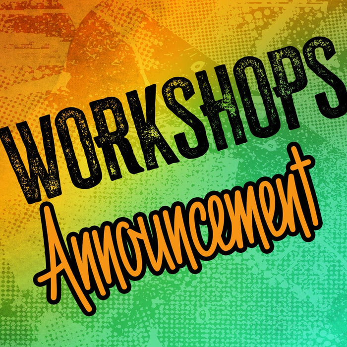 Workshops on sale Tuesday!