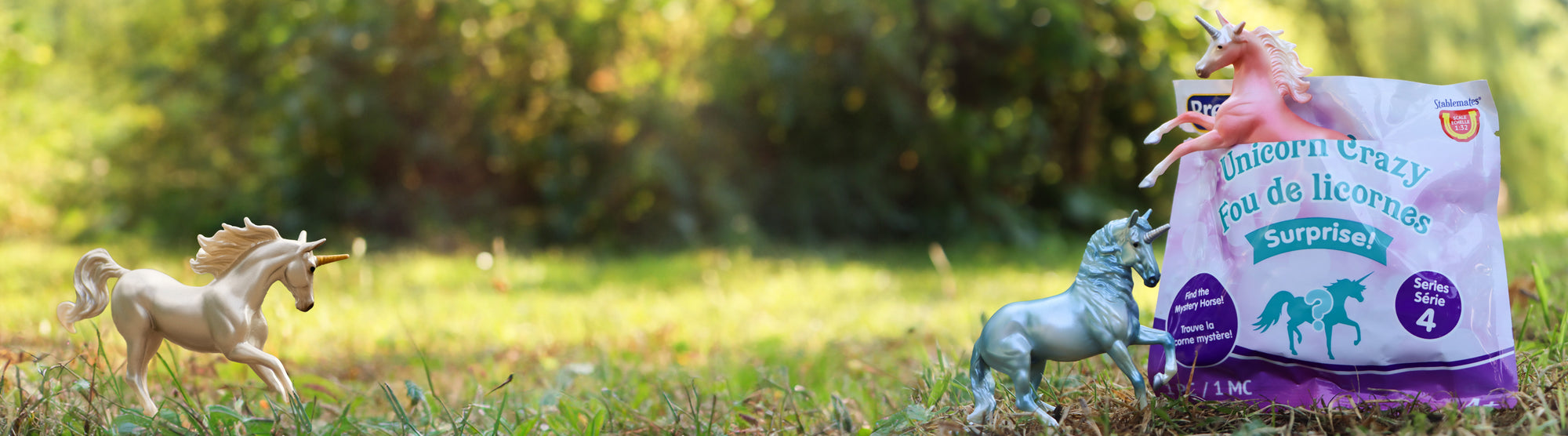 Blind Bag Surprise Header - Product shown in a grassy field