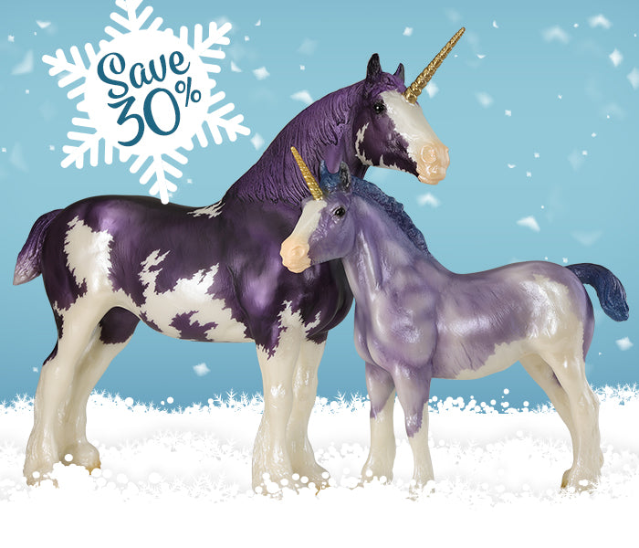 Save 30% on Hyacinth & Wisteria - shown on a snowy background