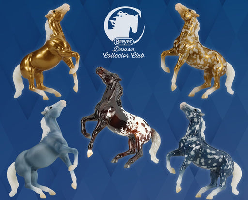 2024-2025 Deluxe International Collector Club Membership - Stablemates Shown on Blue Background