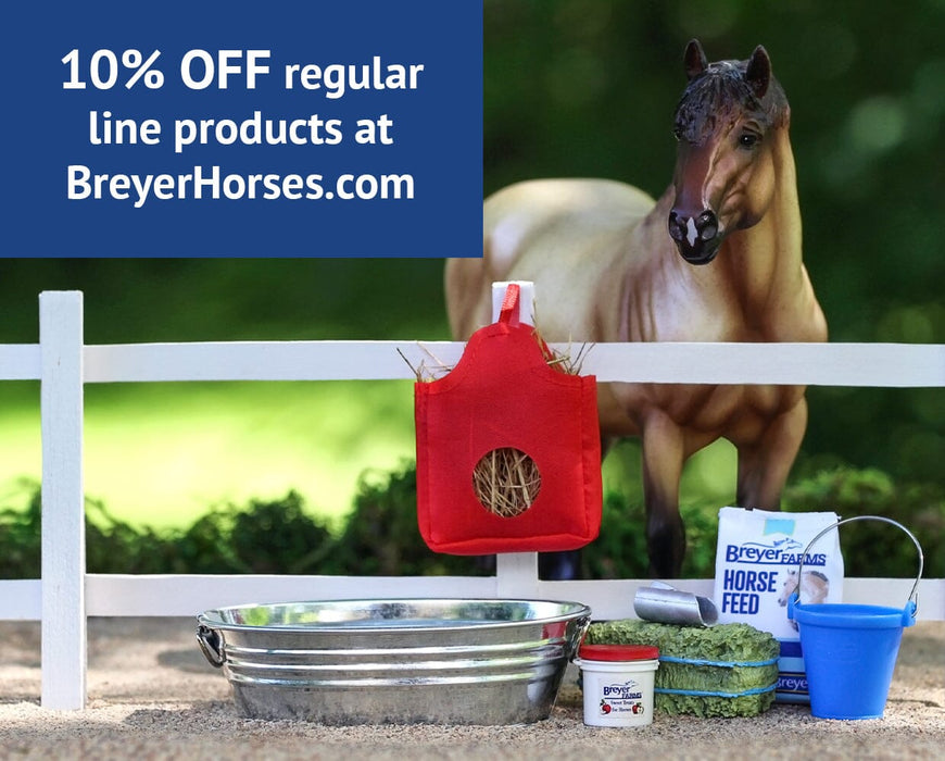 10% off regular line products at BreyerHorses.com