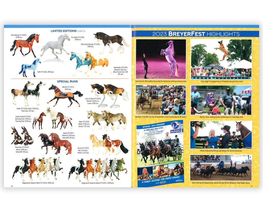 35th Anniversary Commemorative Program | BreyerFest 2024 - pages 36 and 37