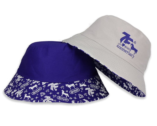 75th Anniversary Bucket Hat - reversible, showing both sides