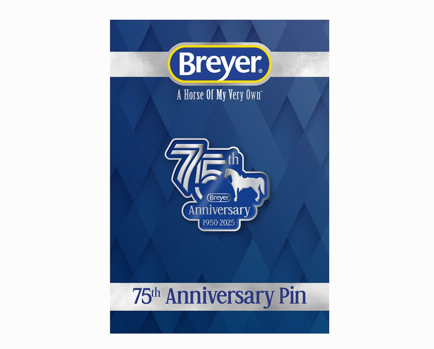 75th Anniversary Enamel Pin on backer