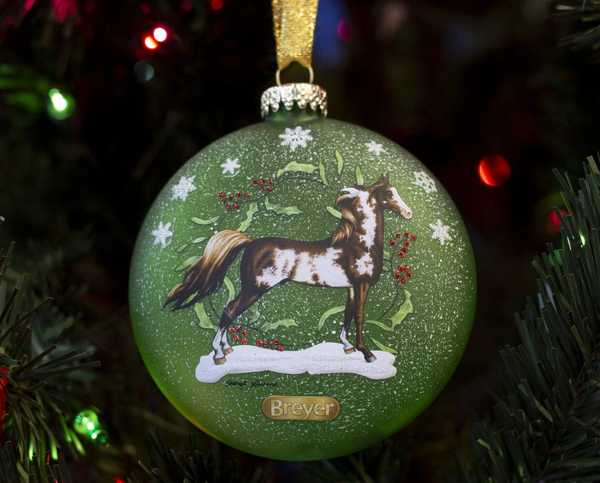 Breyer American Saddlebred Artist Signature ornament on Christmas tree