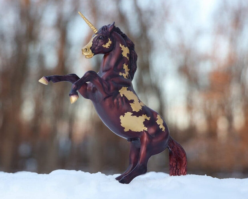 Auryn | Freedom Series Unicorn rearing in snow