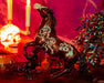 Beowulf | 2024 Halloween Horse facing left, glowing in a Halloween scene