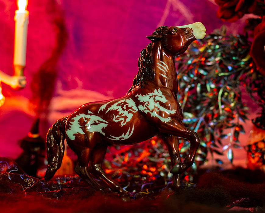 Beowulf | 2024 Halloween Horse glowing in a Halloween scene