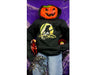 Beowulf Halloween Horse Hoodie with pumpkin head