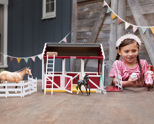 Birthday at the Barn - set up with a child playing with it