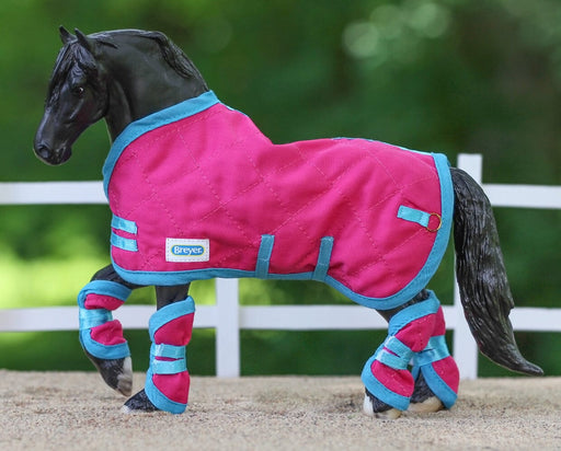 Breyer Blanket and Shipping Boots - Hot Pink