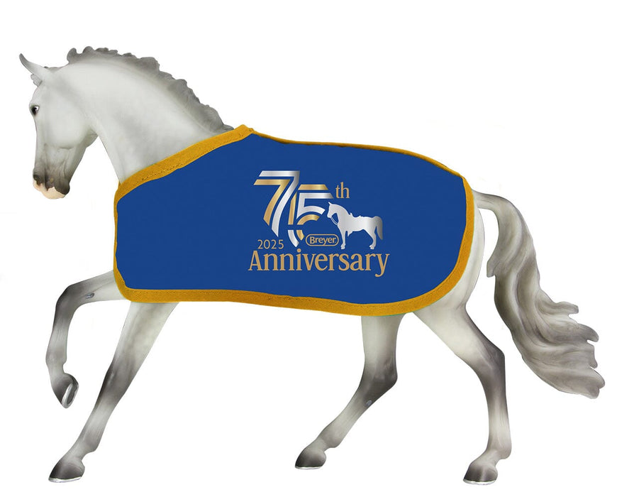 Catch Me with Blue 75th Anniversary Blanket Bundle Model Breyer 