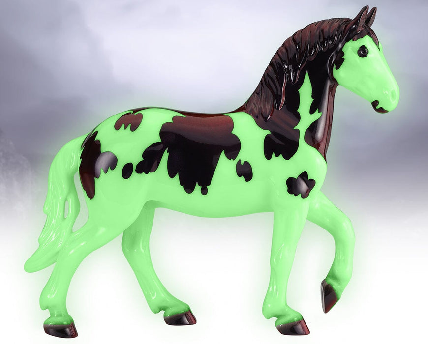 Draftula | 2024 Freedom Series Halloween Horse facing right and glowing