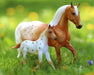 Effortless Grace Horse & Foal Set in grass