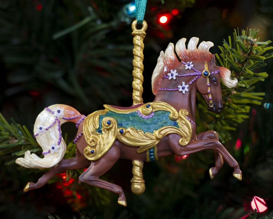 Breyer Fleur Carousel Horse ornament on Christmas tree