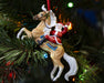 Breyer Hi Ho Santa ornament on Christmas tree