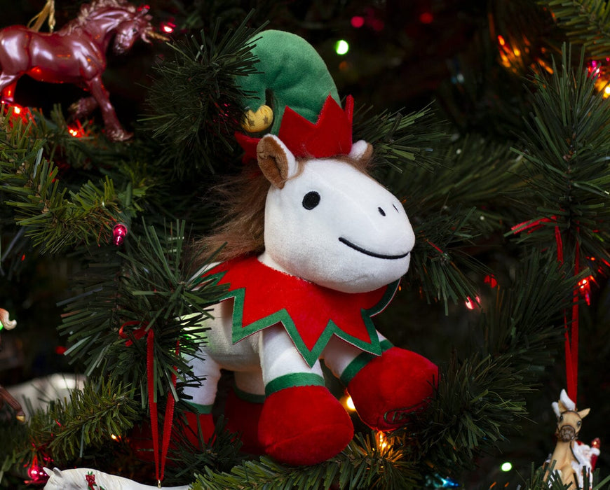 Breyer Jingle Holiday Plush in Christmas tree