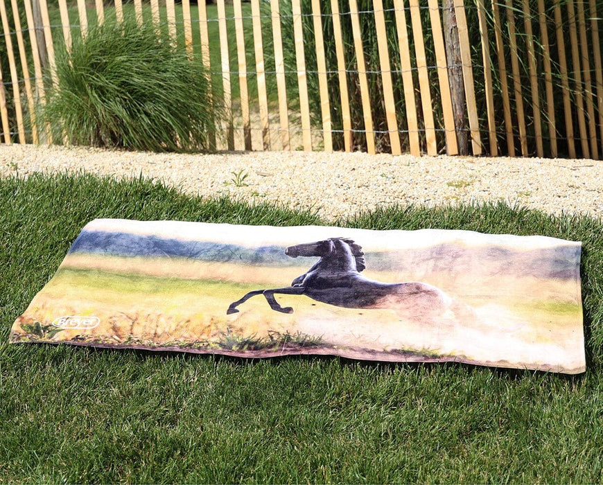 Quarter Horse Beach & Bath Towel on the grass