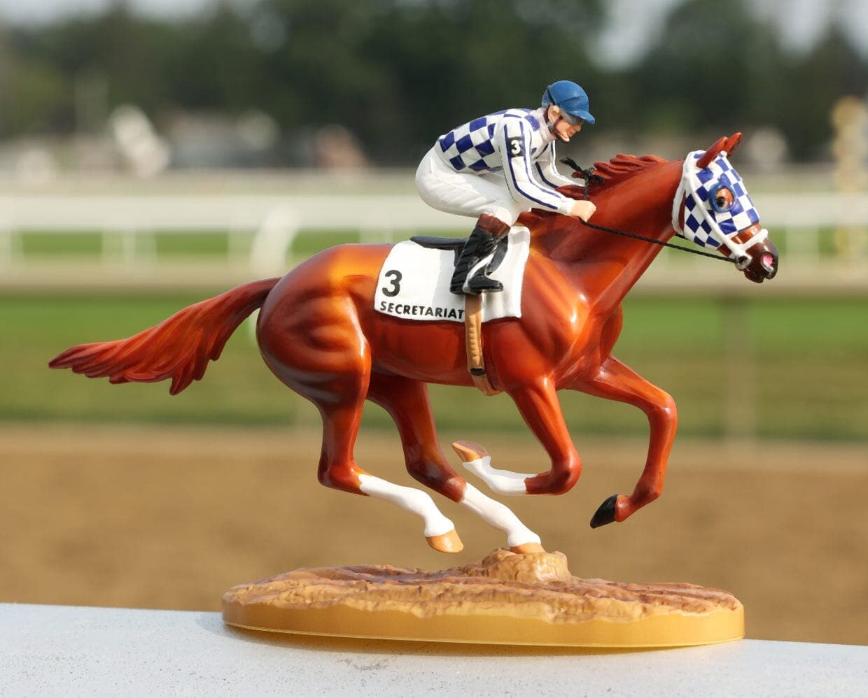 Shop Breyer Racehorses - Breyer Secretariat 50th Anniversary Figurine with Jockey