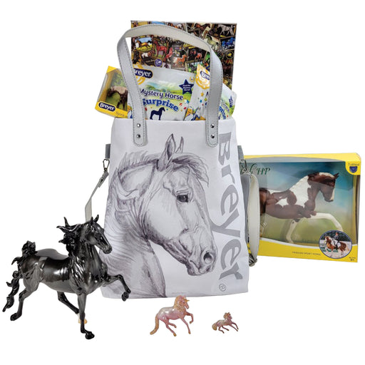 Breyer Sketch Tote with Breyer Horses