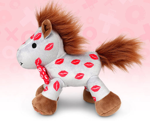 Smooch | 2025 Valentine's Day Plush one an pink background facing left