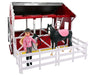 Summer Springs Country Stable back shown with fencing, model and rider