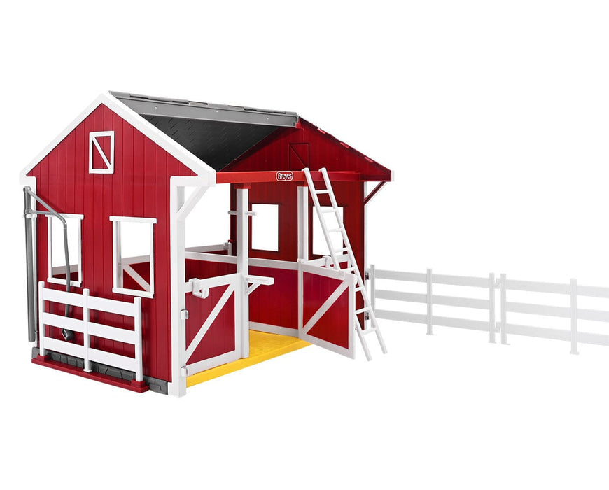 Summer Springs Country Stable front shown with ladder