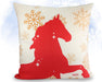 Winter Pillow - Red on White