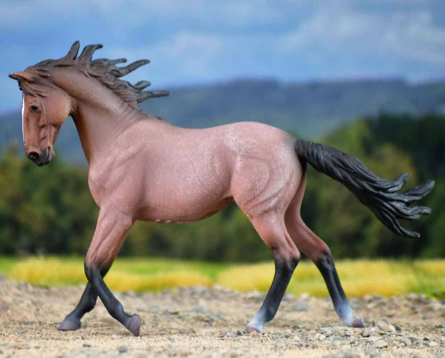 Bay Roan Mustang Mare Model Breyer 