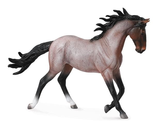 Bay Roan Mustang Mare Model Breyer 