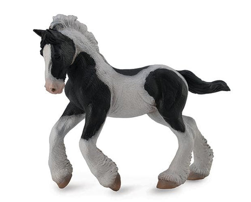 Black & White Piebald Gypsy Foal Model Breyer 