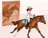 Cheryl White Horse and Book Set on background