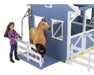 Deluxe Country Stable with Horse & Wash Stall Model Breyer 