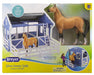 Deluxe Country Stable with Horse & Wash Stall Model Breyer 