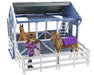 Deluxe Country Stable with Horse & Wash Stall Model Breyer 