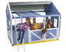 Deluxe Country Stable with Horse & Wash Stall Model Breyer 