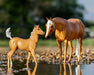 Breyer Ebony Shines & Charlize - Quarter Horse Mare and Foal