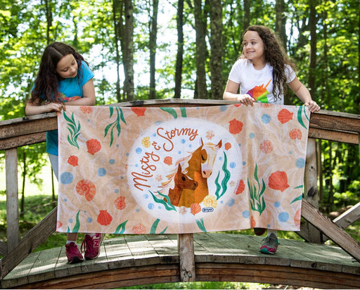 Misty & Stormy Tropical Beach and Bath Towel | 30" x 60" Apparel Breyer 