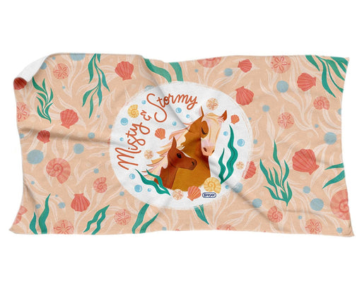 Misty & Stormy Tropical Beach and Bath Towel | 30" x 60" Apparel Breyer 