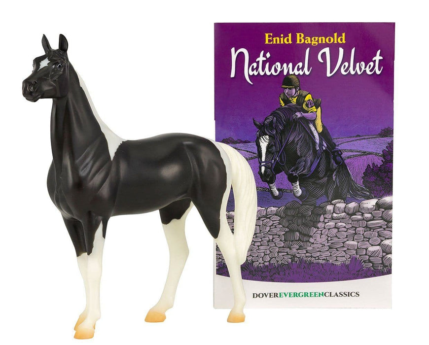 National Velvet Horse and Book Set Model Breyer 