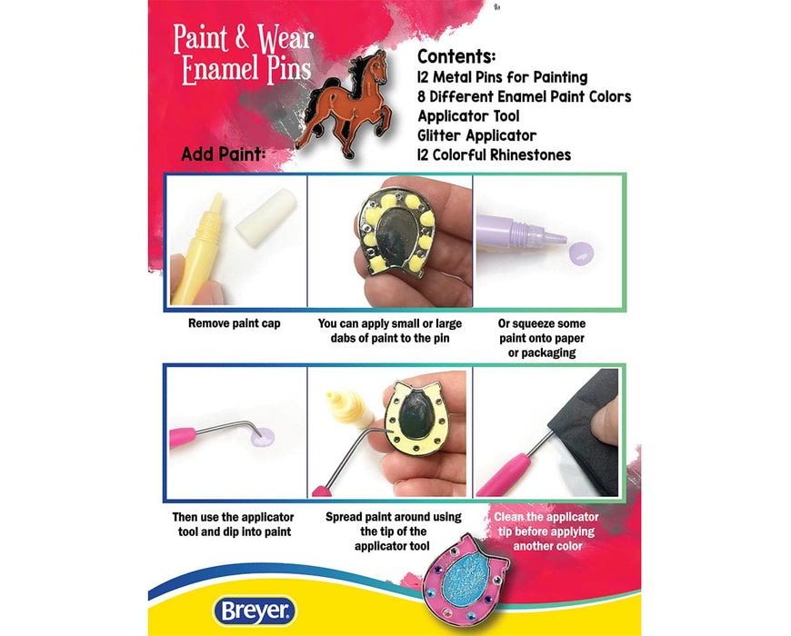 Paint & Wear Enamel Pin Kit Model Breyer Instructions